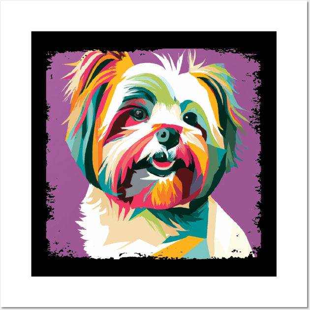Biewer Terrier Pop Art - Dog Lover Gifts Wall Art by PawPopArt